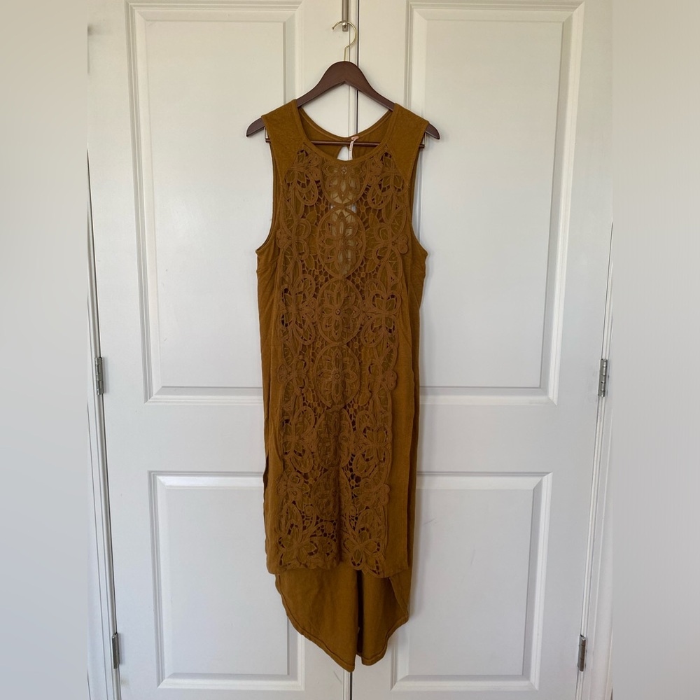 Free People Maxi Vest (linen/ cotton)